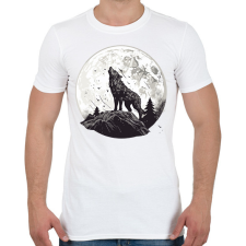 PRINTFASHION Farkas  - Férfi póló - Fehér férfi póló