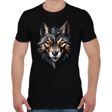 PRINTFASHION Farkas  - Férfi póló - Fekete férfi póló