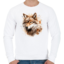 PRINTFASHION farkas - Férfi pulóver - Fehér férfi pulóver, kardigán