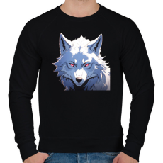 PRINTFASHION farkas - Férfi pulóver - Fekete