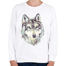 PRINTFASHION farkas - Gyerek pulóver - Fehér