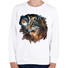 PRINTFASHION farkas - Gyerek pulóver - Fehér