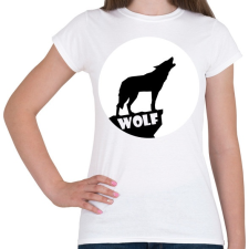 PRINTFASHION Farkas hold - Női póló - Fehér női póló