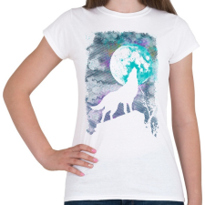 PRINTFASHION Farkas holdfényben - Női póló - Fehér női póló