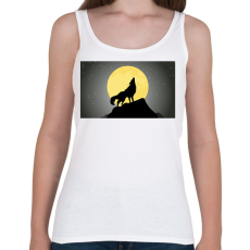 PRINTFASHION farkas - Női atléta - Fehér