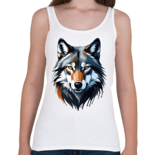 PRINTFASHION Farkas - Női atléta - Fehér női trikó