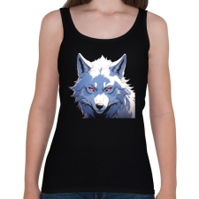 PRINTFASHION farkas - Női atléta - Fekete női trikó