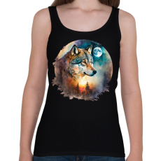 PRINTFASHION Farkas  - Női atléta - Fekete