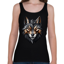 PRINTFASHION Farkas  - Női atléta - Fekete női trikó
