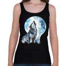 PRINTFASHION Farkas  - Női atléta - Fekete