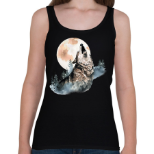 PRINTFASHION Farkas  - Női atléta - Fekete női trikó