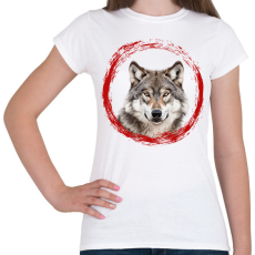 PRINTFASHION farkas - Női póló - Fehér