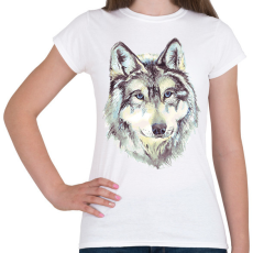 PRINTFASHION Farkas - Női póló - Fehér