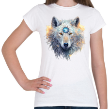 PRINTFASHION farkas - Női póló - Fehér női póló