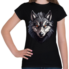 PRINTFASHION Farkas  - Női póló - Fekete