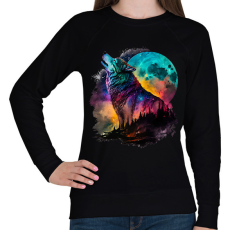 PRINTFASHION Farkas  - Női pulóver - Fekete