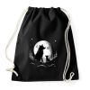 PRINTFASHION farkas - Sportzsák, Tornazsák - Fekete