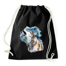 PRINTFASHION Farkas  - Sportzsák, Tornazsák - Fekete tornazsák