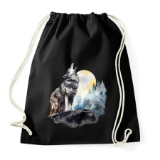 PRINTFASHION Farkas  - Sportzsák, Tornazsák - Fekete tornazsák