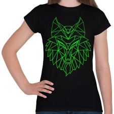 PRINTFASHION Farkas vektor - Női póló - Fekete női póló