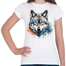 PRINTFASHION farkas vízfesték - Női póló - Fehér női póló