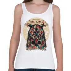 PRINTFASHION Farkaskoponya - Női atléta - Fehér