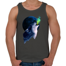 PRINTFASHION Farkasüvöltés - Férfi atléta - Sötétszürke atléta, trikó