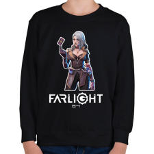 PRINTFASHION Farlight84 - Lucinda - Gyerek pulóver - Fekete gyerek pulóver, kardigán
