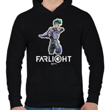 PRINTFASHION Farlight84 - Yong - Férfi kapucnis pulóver - Fekete férfi pulóver, kardigán
