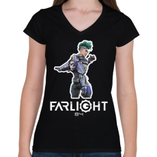 PRINTFASHION Farlight84 - Yong - Női V-nyakú póló - Fekete