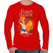 PRINTFASHION Farmerek lánya - Férfi hosszú ujjú póló - Piros férfi póló