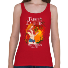 PRINTFASHION Farmerek lánya - Női atléta - Cseresznyepiros női trikó