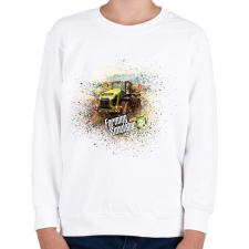 PRINTFASHION Farming simulator 2025 - Gyerek pulóver - Fehér gyerek pulóver, kardigán