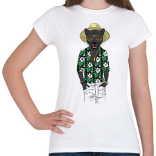 PRINTFASHION Fashion Panther - Női póló - Fehér női póló