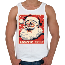 PRINTFASHION Faszom tele - Férfi atléta - Fehér