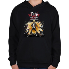 PRINTFASHION Fate stay night character - Gyerek kapucnis pulóver - Fekete
