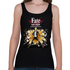 PRINTFASHION Fate stay night character - Női atléta - Fekete női trikó
