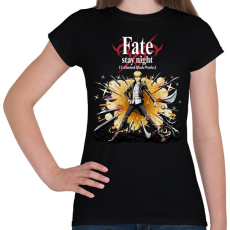 PRINTFASHION Fate stay night character - Női póló - Fekete