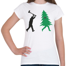 PRINTFASHION Favágás - Női póló - Fehér női póló