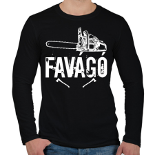 PRINTFASHION favágó - Férfi hosszú ujjú póló - Fekete férfi póló