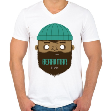 PRINTFASHION Favágó - Férfi V-nyakú póló - Fehér