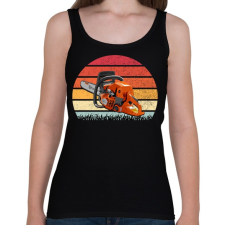 PRINTFASHION Favágó / Láncfűrész - Női atléta - Fekete női trikó