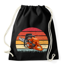 PRINTFASHION Favágó / Láncfűrész - Sportzsák, Tornazsák - Fekete tornazsák