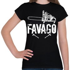 PRINTFASHION favágó - Női póló - Fekete női póló