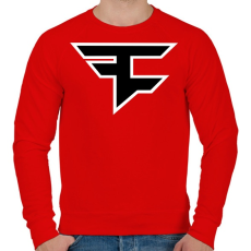 PRINTFASHION Faze Clan logo - Férfi pulóver - Piros
