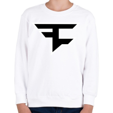PRINTFASHION Faze Clan logo - Gyerek pulóver - Fehér