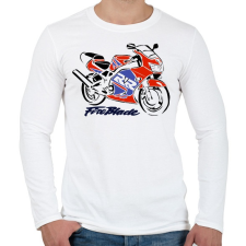 PRINTFASHION fb2 - Férfi hosszú ujjú póló - Fehér férfi póló