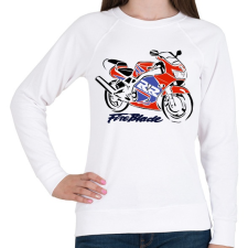 PRINTFASHION fb2 - Női pulóver - Fehér női pulóver, kardigán