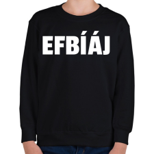 PRINTFASHION FBI - Gyerek pulóver - Fekete gyerek pulóver, kardigán