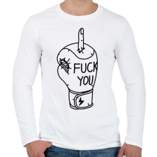 PRINTFASHION FCK tatto - Férfi hosszú ujjú póló - Fehér férfi póló